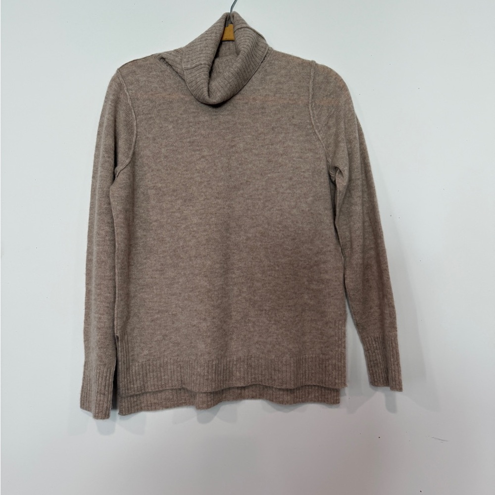 Michael Stars Cashmere Turtleneck Sweater in Oatmeal